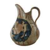 Artisanal pitcher enamelled terracotta