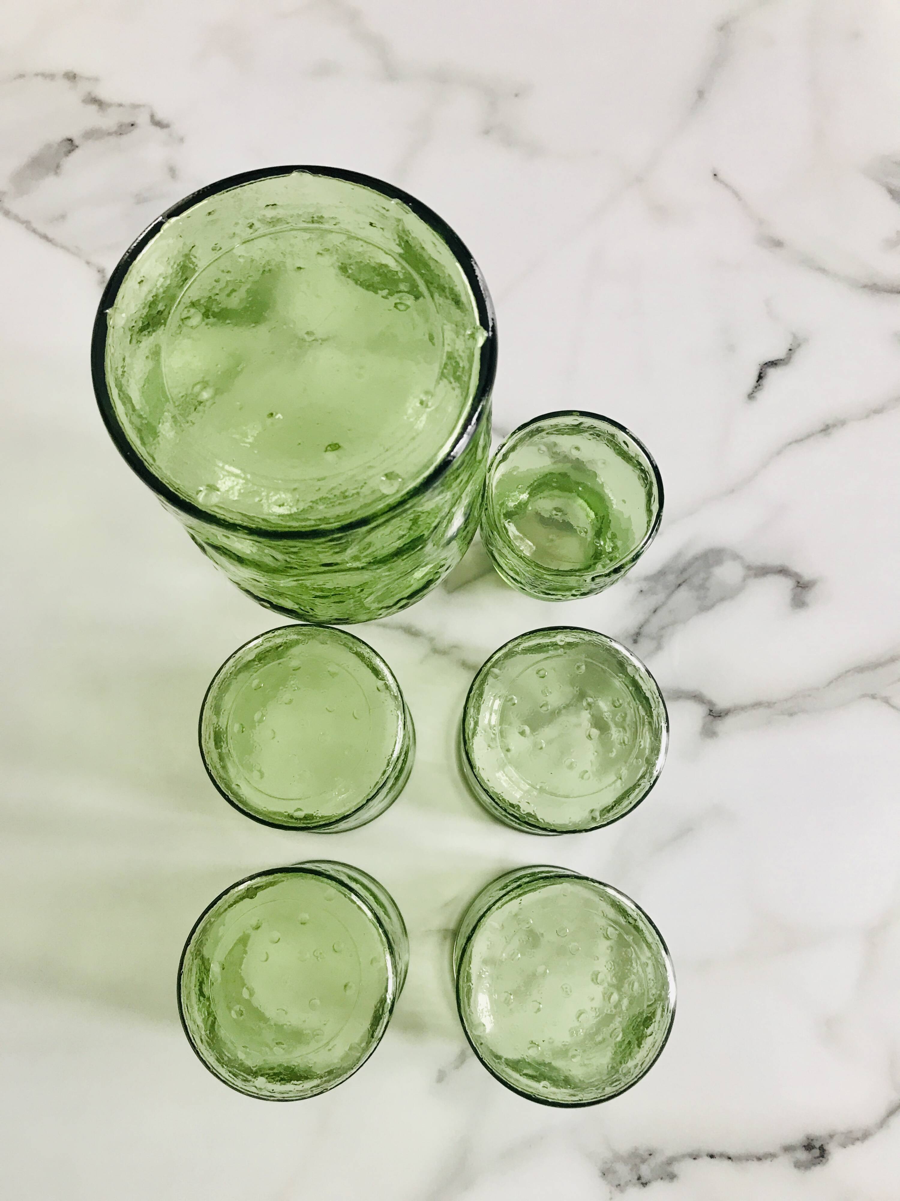 Vintage carafe and glasses