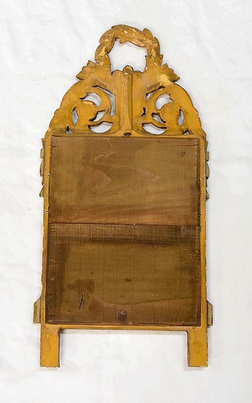 Gilded wood mirror, Louis XVI style - 1st part XXth - 60x30cm