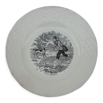 Talking plate titled jump missed diam 19 cm