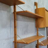 Mid-century modular teak wall unit by john texmon for blindheim mobelfabrik, norway, 1960s