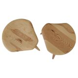 Pair of sculptural mid-century stools in pine by Norsk Husflid 1960s Norway