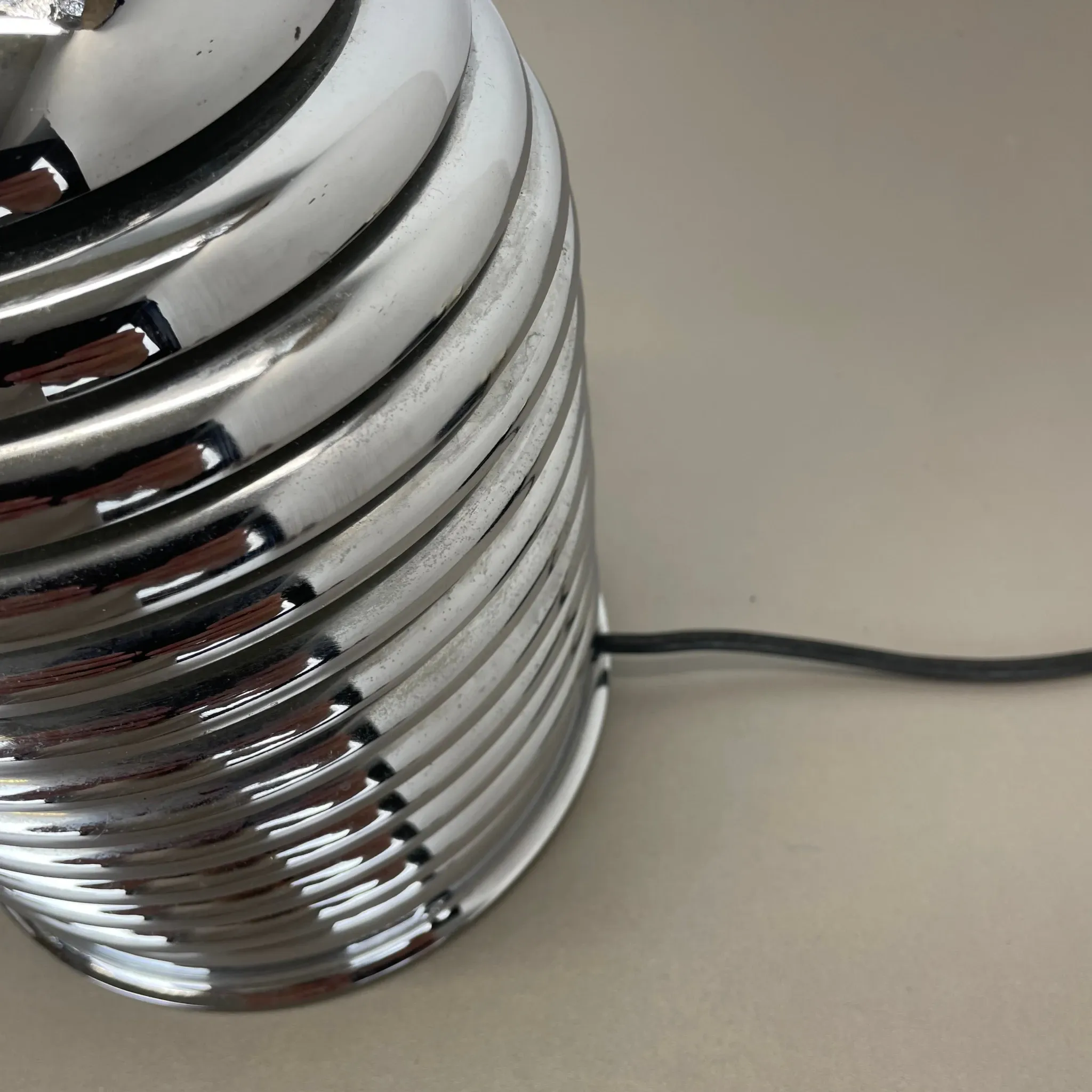 Vintage Table Lamp made of Chromed Metal by Kazuo Motozawa for Staff Leuchten, Germany, 1970s