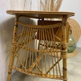 Louis Sognot rattan desk