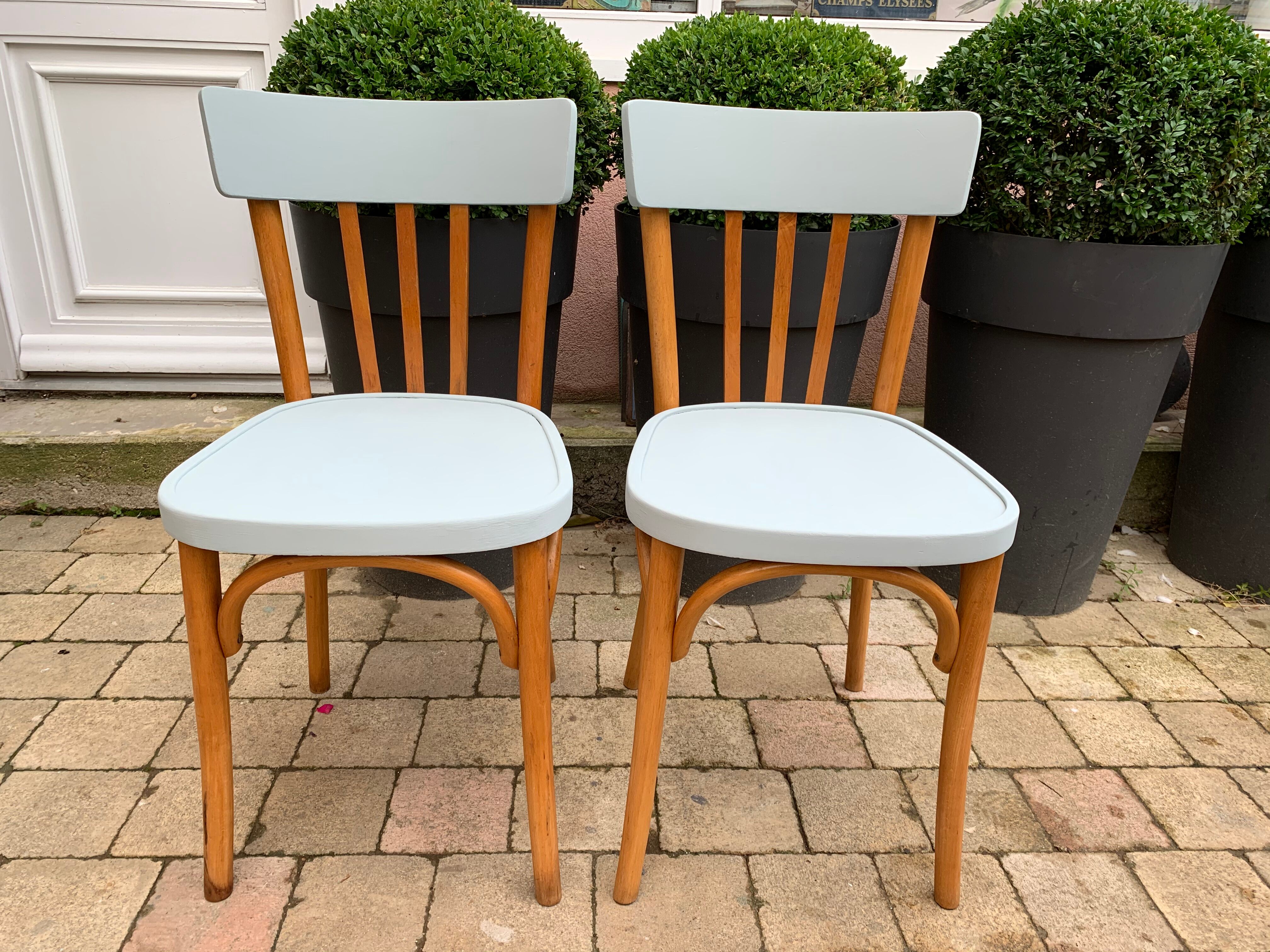 Pair of bistro chairs
