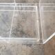 80s plexiglass hi-fi furniture shelf