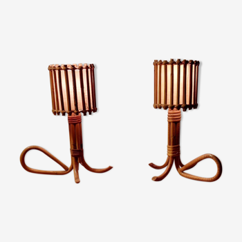 Rattan lamps LOUIS SOGNOT