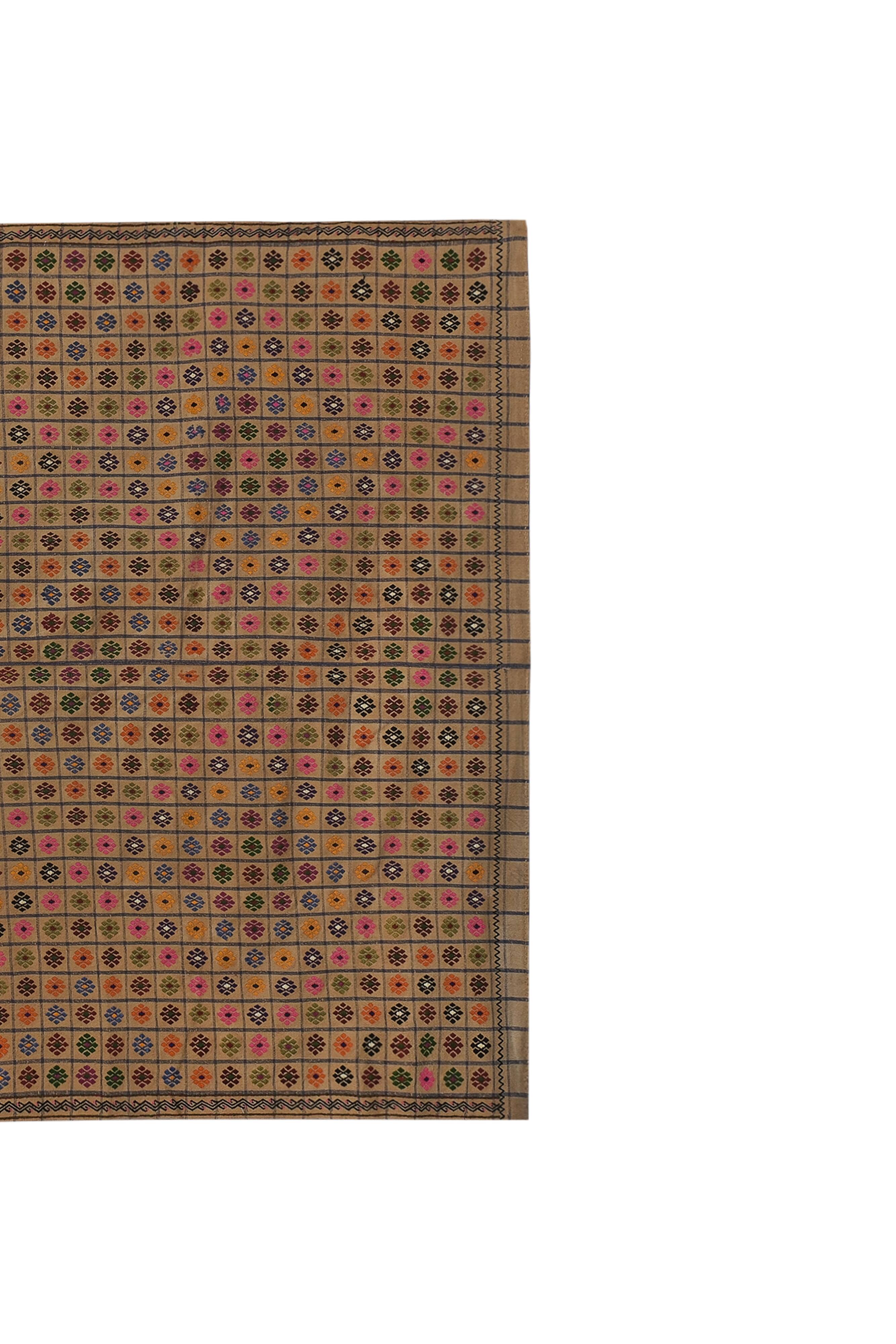 Vintage Turkish Oushak Rug Handwoven 230x330 cm