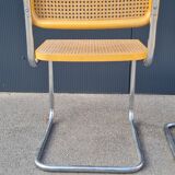 Pair of chairs cesca B32 by Marcel breuer