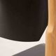 Scandinavian black and beech chair