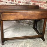 School desk in oak and iron frame 1930s