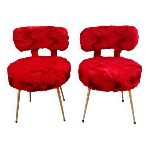 Paire chaises moumoutes - pelfran