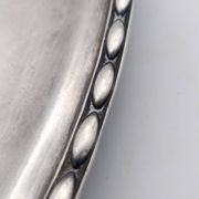 Silver metal tray. Art deco. Armand Frénais