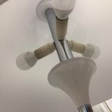 70s white mushroom lamp