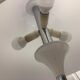 70s white mushroom lamp
