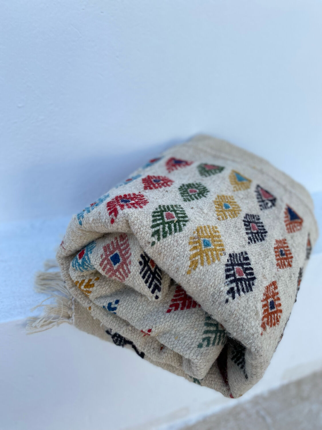 Berber corridor carpet in long wool