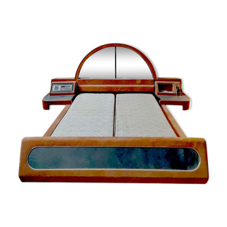 Midcentury space age double bed ‘eclectic 70’s groove’