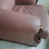 Fauteuil en cuir de buffle