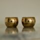 Pair of Swedish brass candlesticks from the mid-century by Skultuna.