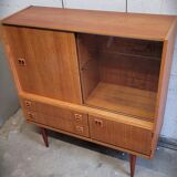 Scandinavian design sideboard in vintage teak
