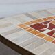 Artist mosaic table K. Theessen coffee table vintage
