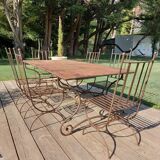 Salle a manger d été, table et 6 chaises