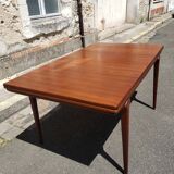 Table scandinave teck extensible