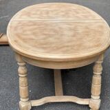 Renovated Round Oval Extendable Farmhouse Dining Table in Raw Wood 260cm