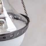 Two Tone Large Antique Pendant Light