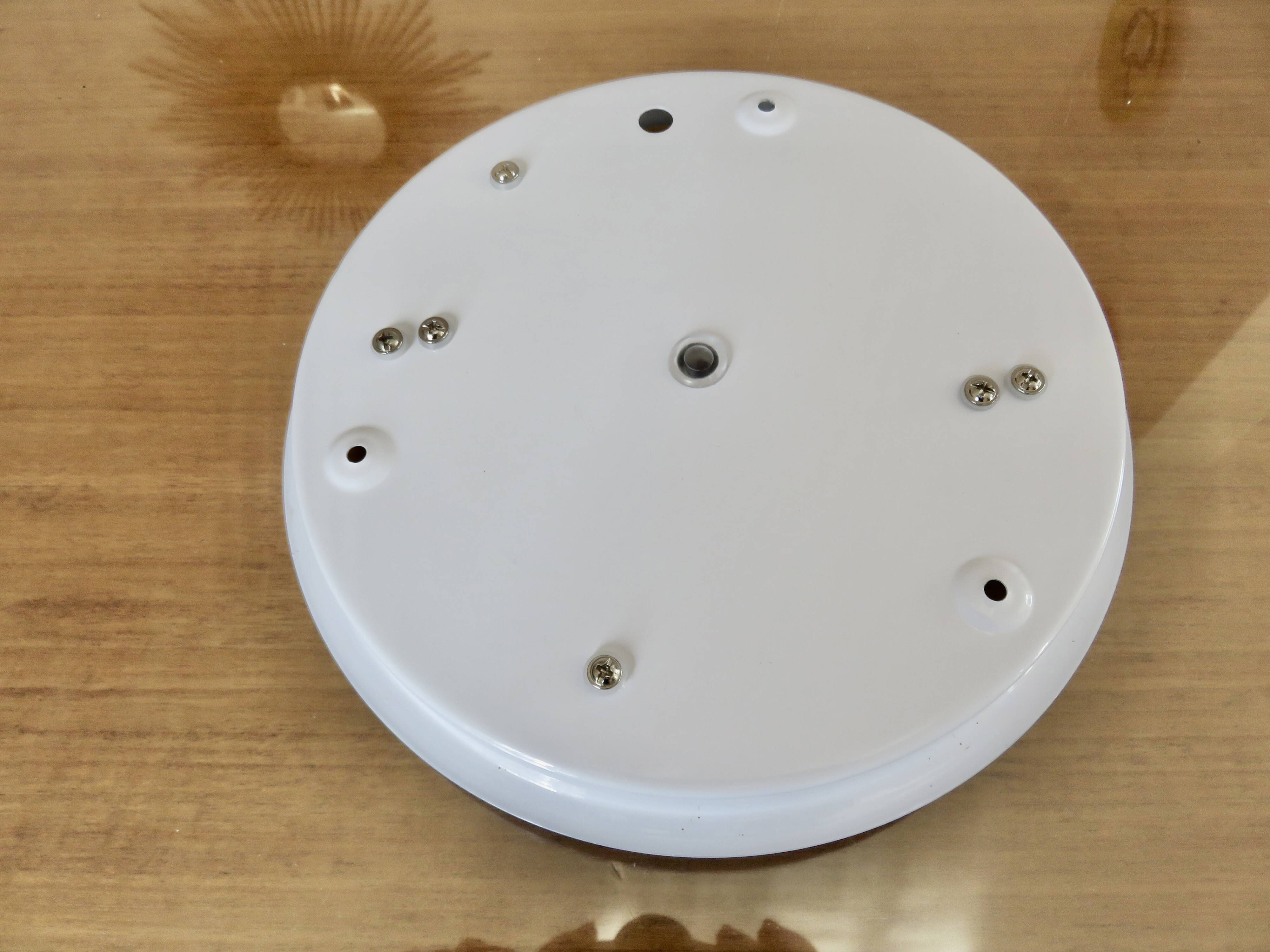 White opaline "pancake" ceiling light