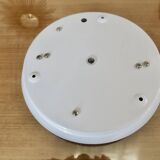 White opaline "pancake" ceiling light