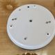 White opaline "pancake" ceiling light