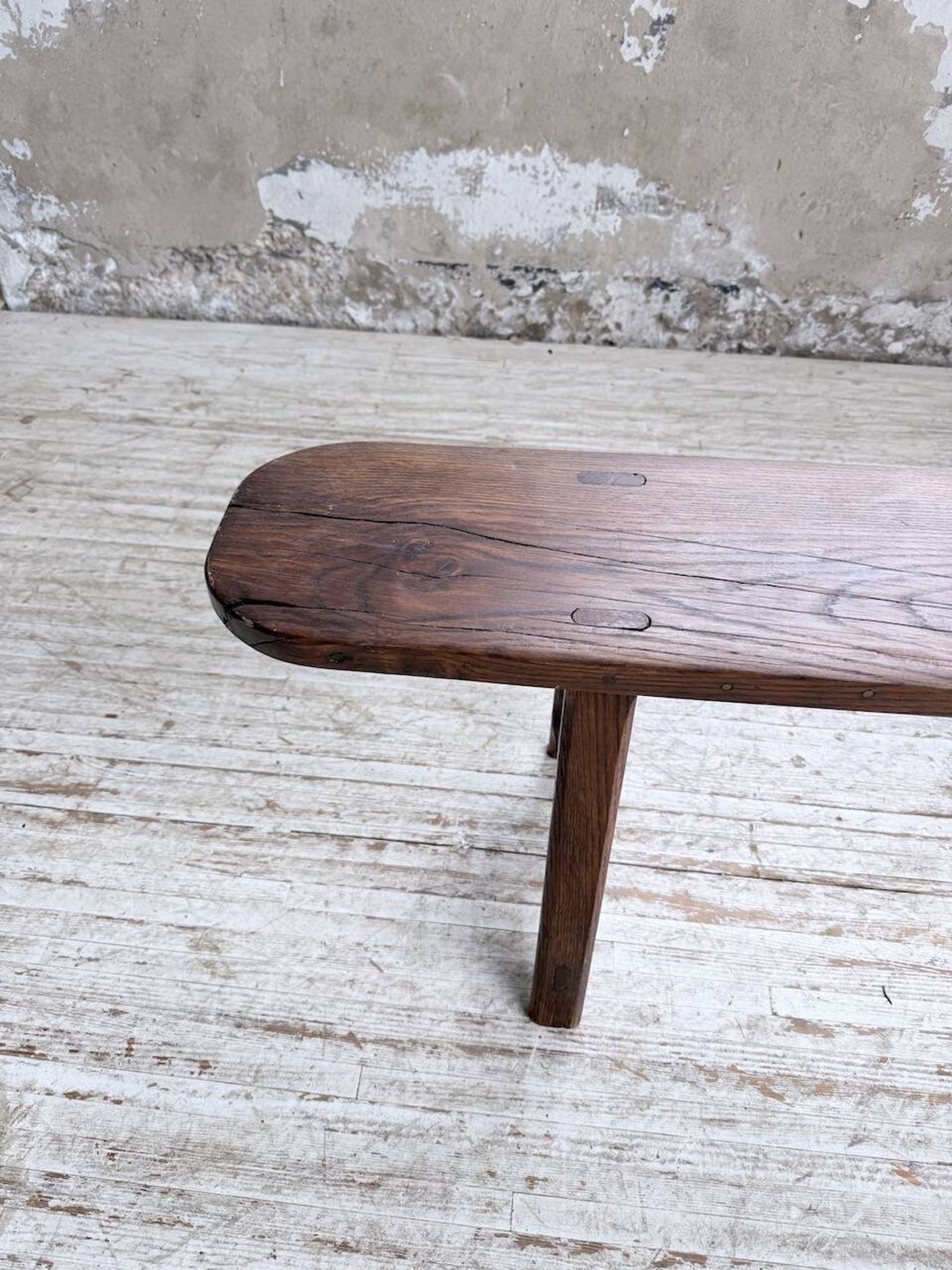 Banc de ferme chêne 1950