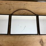 Barber mirror triptych 1900 43x15cm