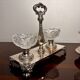 Deux salières doubles cristal de Baccarat