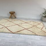 Handmade moroccan berber carpet 260 x 132 cm