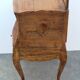 Belly bedside table with Louis XV style walnut mirror early 20th century 1920.