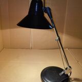 Black desk lamp Aluminor 1980s