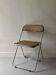 Plia folding chair in chrome and cane by Giancarlo Piretti, design 1970.
