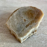 Brutalist vintage onyx marble ashtray