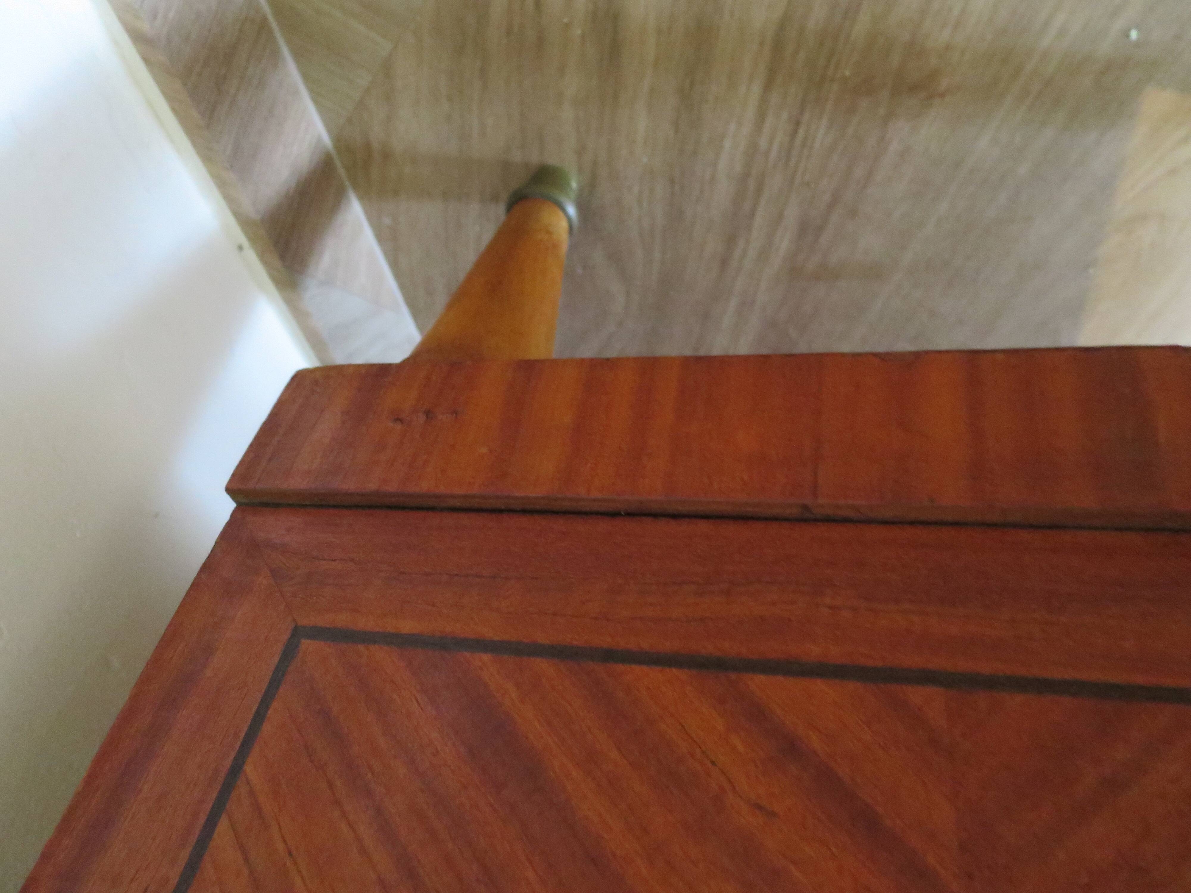 Louis XVI chest of drawers - Bronze - Butterfly wood veneer marquetry - 1930