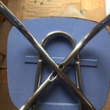 Blue formica chair