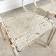 Set of three vintage industrial bistro chairs by Matieu Matego