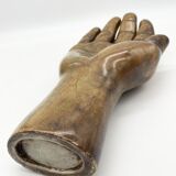 Large sculpture hand / empty pocket plaster 1960 jean Jacques Goma Vibreville