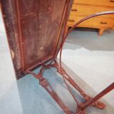 Table de bistrot dessus bois pieds fonte