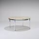 Round Onyx and Metal Coffee Table, 1960s