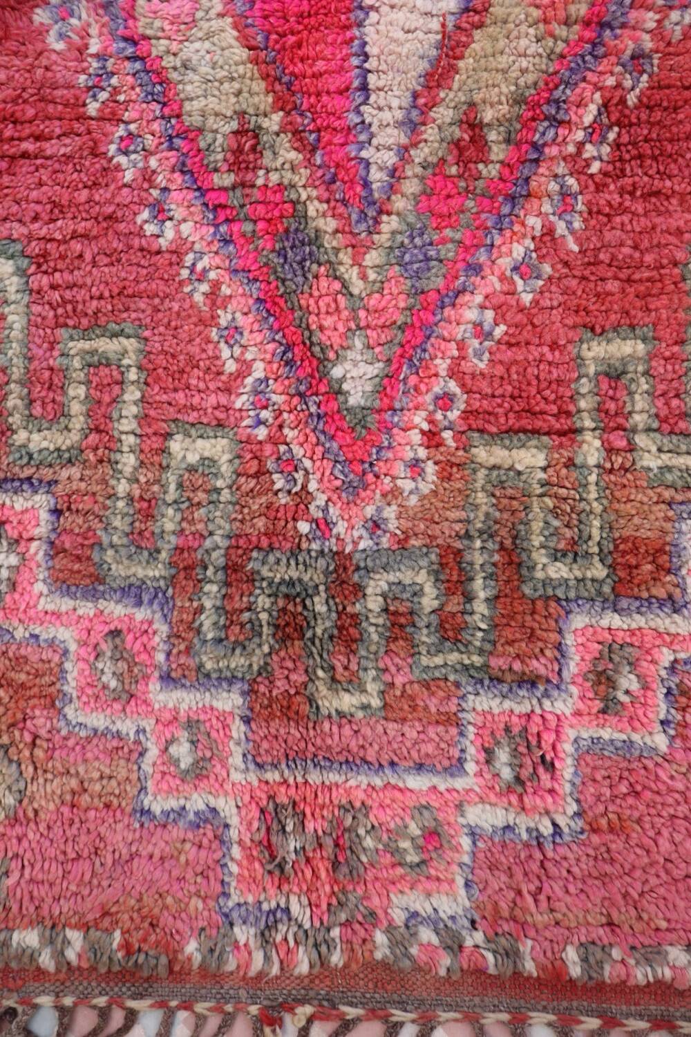 Vintage pink Berber rug