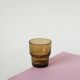 Set of 6 smoked glass water glasses, Design, 1970
