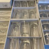 Set de 70 verres Crystal Durand - Organdi -