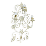 1 de 3 xxl 73cm blanc Métal Florentiner Applique murale de théâtre, Italie, années 1970